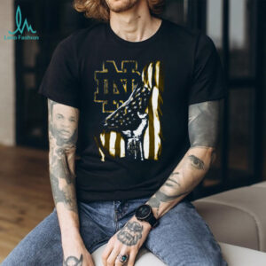 Distressed American Flag Notre Dame Fighting Irish T Shirt