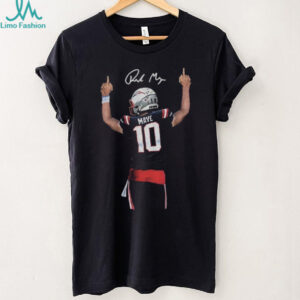 Drake Maye middle finger New England Patriots NFL Football 2025 signature shirt
