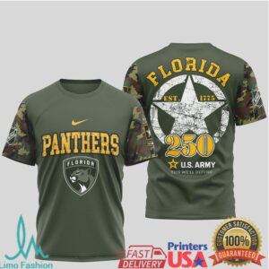 Florida Panthers Official NHL U.S.Army 3D Shirt Florida Panthers Official NHL U.S.Army 3D Shirt