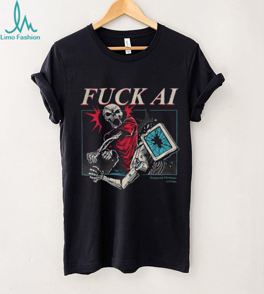 Fuck AI support human artists shirt Fuck AI support human artists shirt