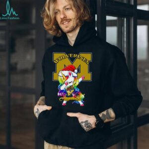 Funny Dabbing Unicorn University of Michigan Wolverines Shirt