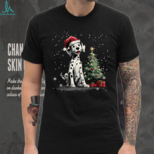 Funny Dalmatian Dog Christmas Tree Women Men Kids T Shirt