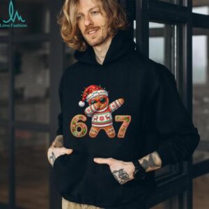 Funny Gingerbread Six Seven 67 Ice Cream Drip Christmas Boys T Shirt (1)
