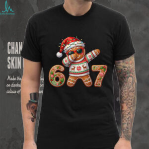 Funny Gingerbread Six Seven 67 Ice Cream Drip Christmas Boys T Shirt (1)