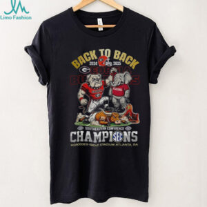 Georgia Bulldogs beat Texas Longhorn vs Alabama Crimson Tide Back to Back Champions SEC shirt