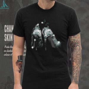Glitter Green Spartans High Heels Tee