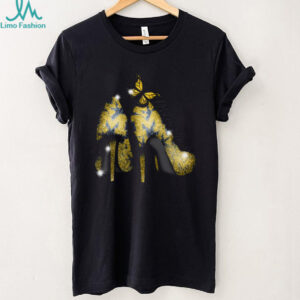 Glitter Wolverines High Heels and Butterfly T Shirt