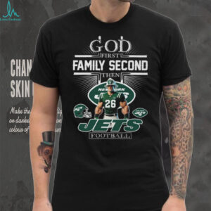 God First Family Second Then Jets Football T Shirt God First Family Second Then Jets Football T Shirt