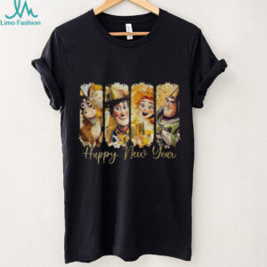 Gold Glitter Toy Story cartoon Happy New Year 2026 shirt Gold Glitter Toy Story cartoon Happy New Year 2026 shirt