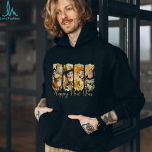 Gold Glitter Toy Story cartoon Happy New Year 2026 shirt