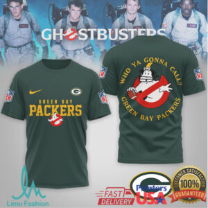 Green Bay Packers Official NFL Ghostbusters 3D Shirt
