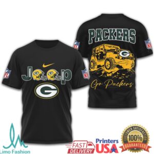 Green Bay Packers Official NFL Jeep 3D Shirt Green Bay Packers Official NFL Jeep 3D Shirt