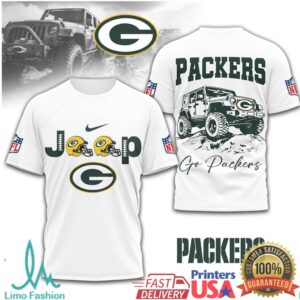 Green Bay Packers Official NFL Jeep 3D Shirt