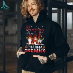 Hanging with My Pharma Gnomies Christmas Pharmacy Tech T Shirt
