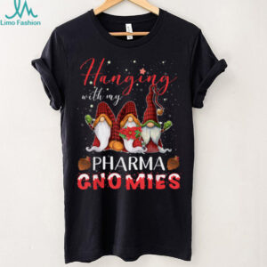 Hanging with My Pharma Gnomies Christmas Pharmacy Tech T Shirt