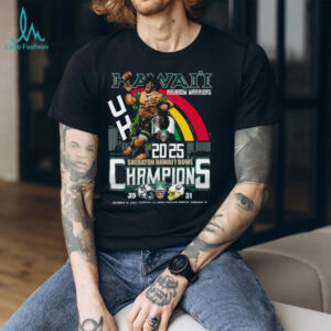 Hawaii Rainbow Warriors Sheraton Hawaii Bowl Champions t shirt