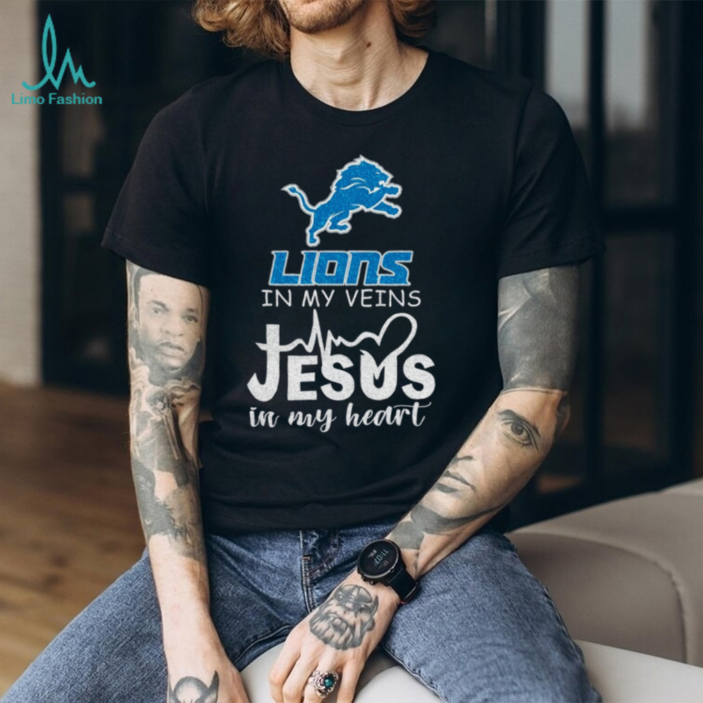 Heartbeat Lions Jesus Fan Shirt Heartbeat Lions Jesus Fan Shirt