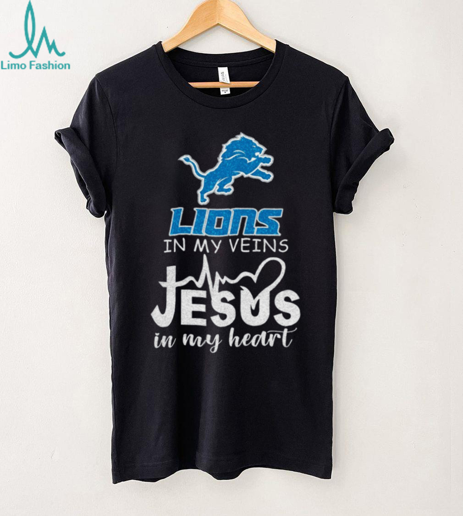 Heartbeat Lions Jesus Fan Shirt Heartbeat Lions Jesus Fan Shirt