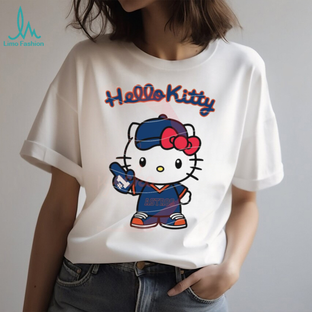 Hello Kitty X Houston Astros, Hello Kitty Baseball, Hello Kitty MLB Logo T shirt Hello Kitty X Houston Astros, Hello Kitty Baseball, Hello Kitty MLB Logo T shirt