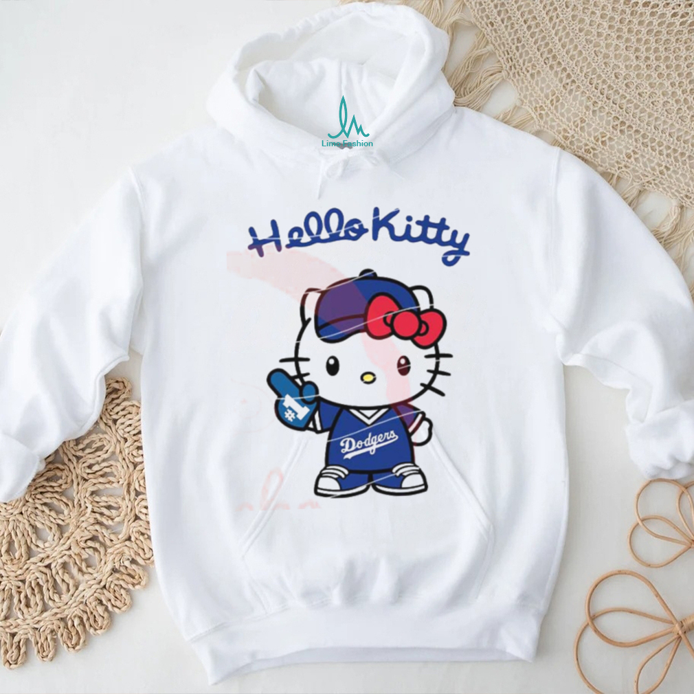 Hello Kitty X Los Angeles Dodgers, Hello Kitty Baseball, Hello Kitty MLB Logo T shirt Hello Kitty X Los Angeles Dodgers, Hello Kitty Baseball, Hello Kitty MLB Logo T shirt