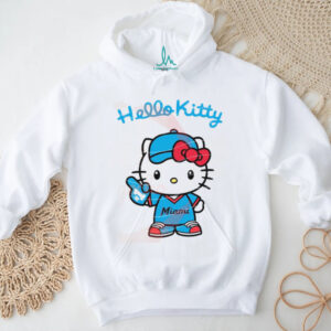 Hello Kitty X Miami Marlins, Hello Kitty Baseball, Hello Kitty MLB Logo T shirt