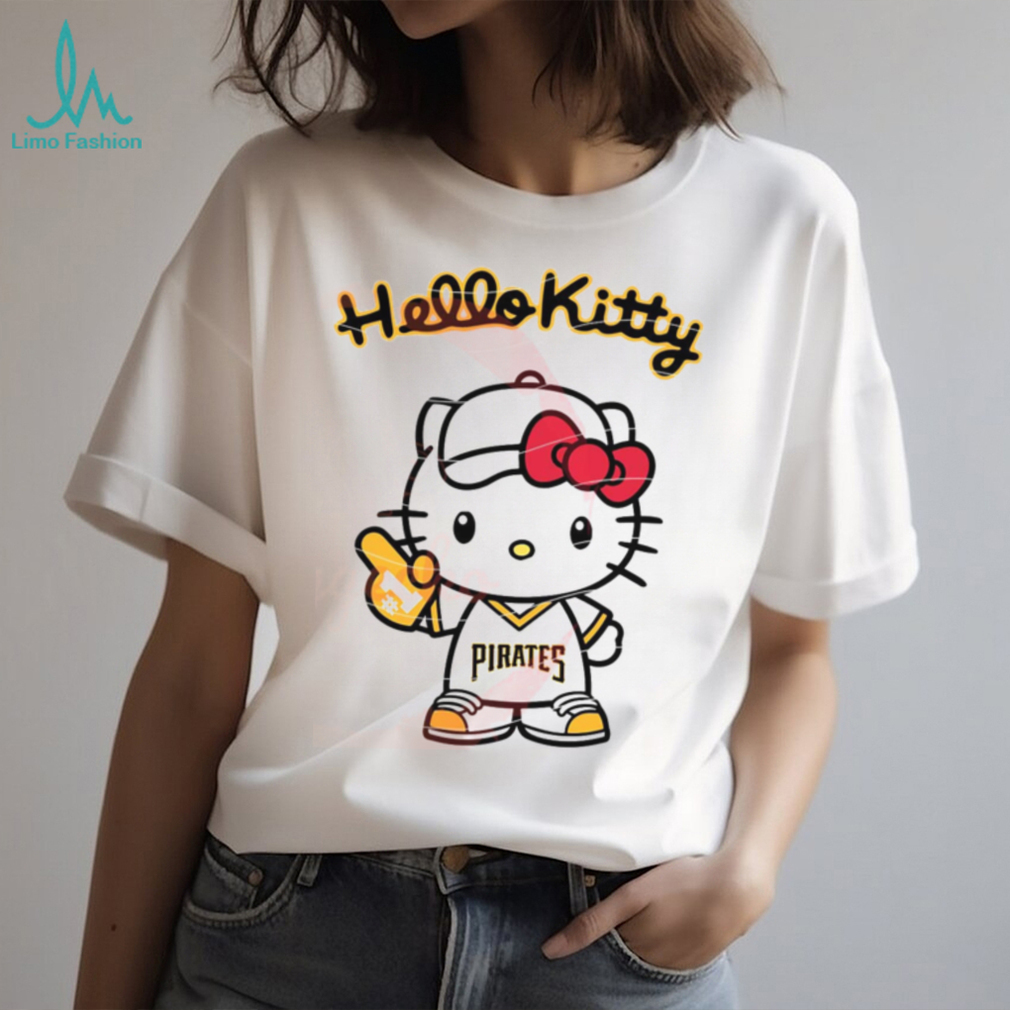 Hello Kitty X Pittsburgh Pirates, Hello Kitty Baseball, Hello Kitty MLB Logo T shirt Hello Kitty X Pittsburgh Pirates, Hello Kitty Baseball, Hello Kitty MLB Logo T shirt