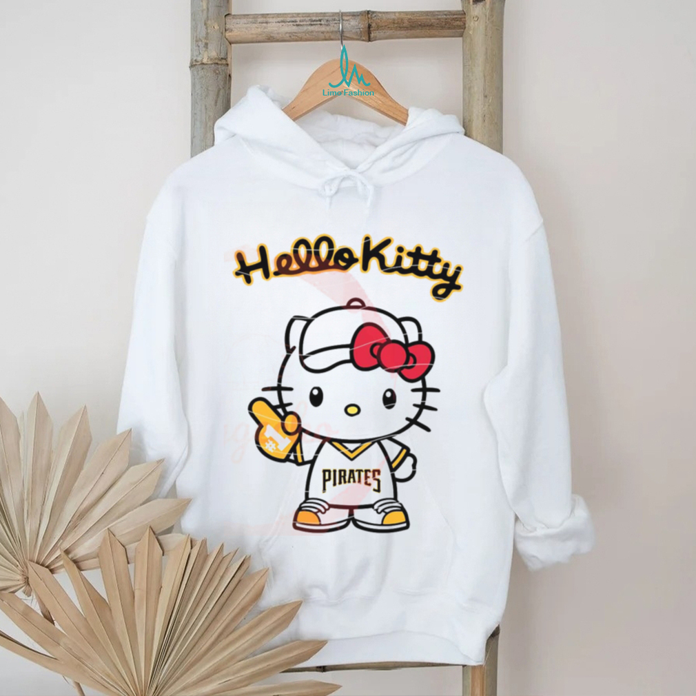 Hello Kitty X Pittsburgh Pirates, Hello Kitty Baseball, Hello Kitty MLB Logo T shirt Hello Kitty X Pittsburgh Pirates, Hello Kitty Baseball, Hello Kitty MLB Logo T shirt