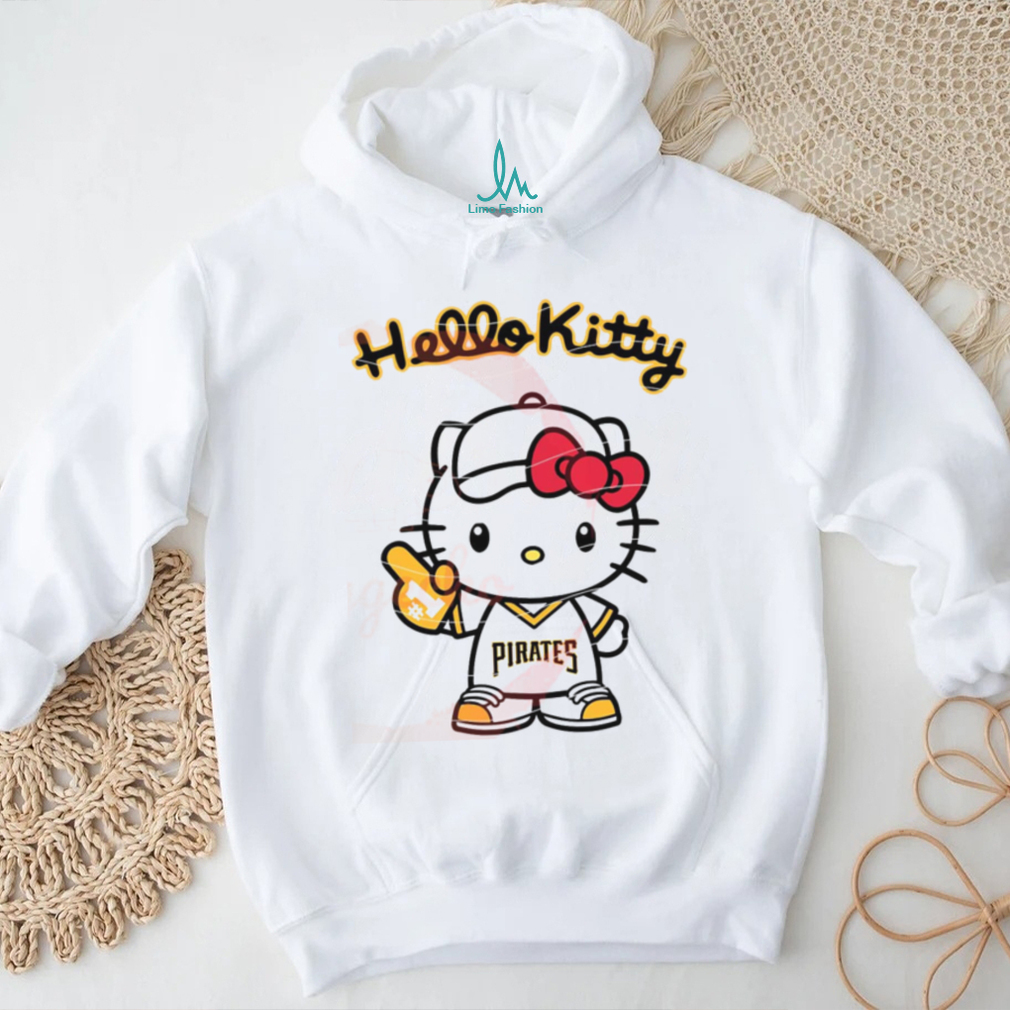 Hello Kitty X Pittsburgh Pirates, Hello Kitty Baseball, Hello Kitty MLB Logo T shirt Hello Kitty X Pittsburgh Pirates, Hello Kitty Baseball, Hello Kitty MLB Logo T shirt