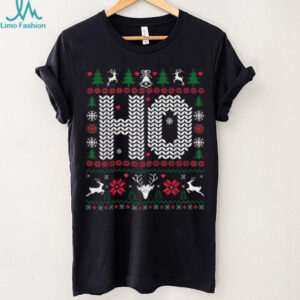 Ho Where's My Ho at_ Christmas Xmas Couples Matching Ugly T Shirt