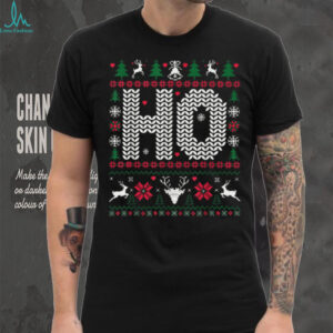 Ho Where's My Ho at_ Christmas Xmas Couples Matching Ugly T Shirt