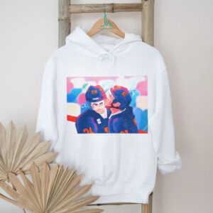 Hollanov Ilya Rozanov kissing Shane Hollander Hockey art shirt