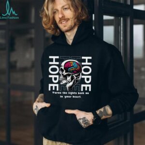 Hope Skull Colorful Brain Motivational Art Graphic Shirt