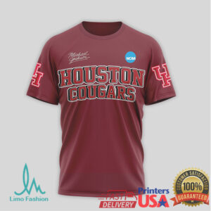 Houston Cougars Michael Jackson ‘Beat Me Hate Me’ T Shirt Houston Cougars Michael Jackson ‘Beat Me Hate Me’ T Shirt