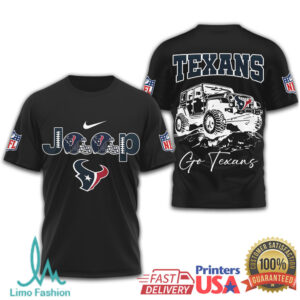 Houston Texans Official NFL Jeep 3D Shirt Houston Texans Official NFL Jeep 3D Shirt