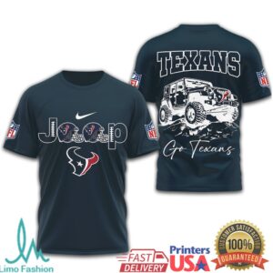 Houston Texans Official NFL Jeep 3D Shirt