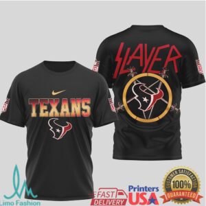 Houston Texans Official NFL Slayer 3D Shirt Houston Texans Official NFL Slayer 3D Shirt