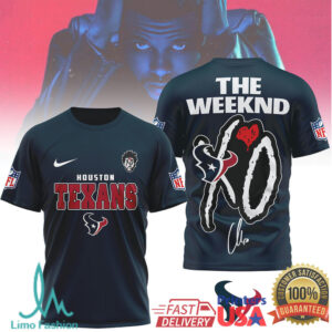 Houston Texans Official NFL The Weeknd 3D Shirt
