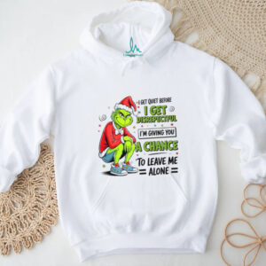 I Get Quiet Before I Get Disrepectful I'm Giving You A Chance To Leave Me Alone T Shirt