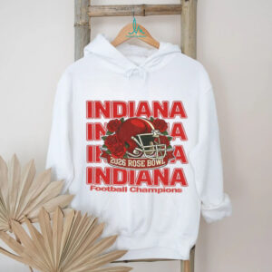 Indiana Hoosiers Rose Bowl 2026 Football Champions helmet logo shirt