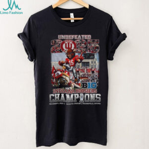 Indiana Hoosiers beat Ohio State Buckeyes Big Champions Undefeated 2025 Lucas Oil Stadium shirt