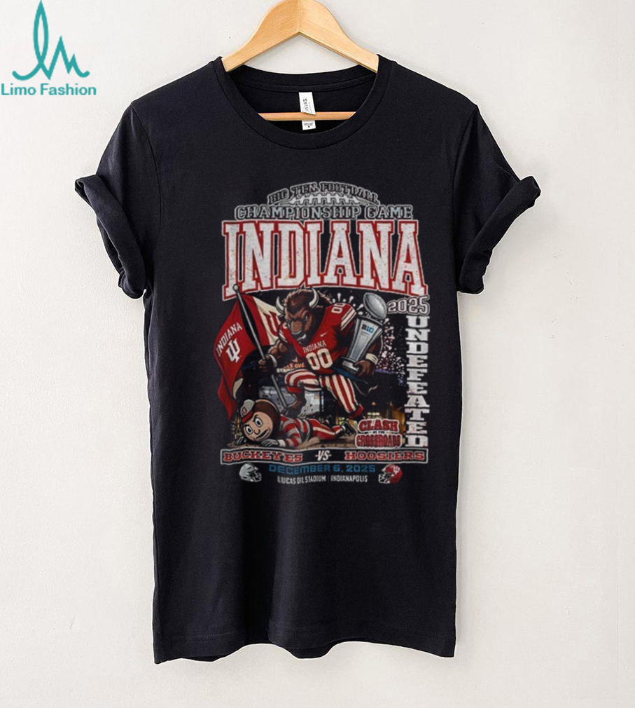 Indiana Hoosiers beat Ohio State Buckeyes Big Championship Game Undefeated 2025 shirt Indiana Hoosiers beat Ohio State Buckeyes Big Championship Game Undefeated 2025 shirt