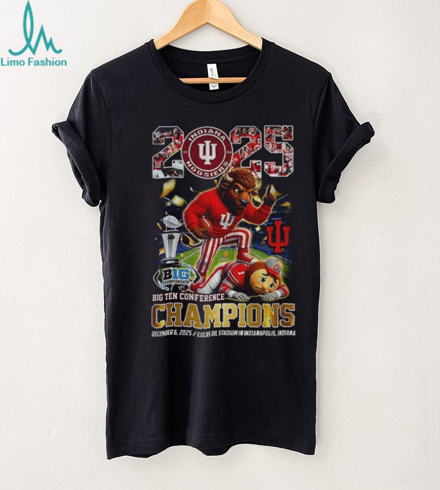 Indiana Hoosiers beat Ohio State Buckeyes football Big Ten Conference 2025 Champions shirt Indiana Hoosiers beat Ohio State Buckeyes football Big Ten Conference 2025 Champions shirt