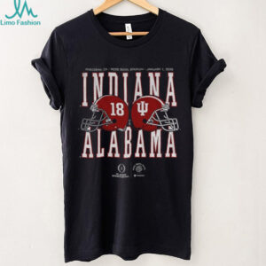 Indiana Hoosiers vs Alabama Crimson Tide Football Rose Bowl Game 2026 helmet matchup shirt