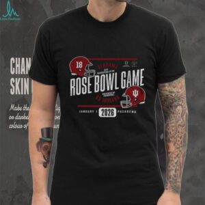 Indiana Hoosiers vs Alabama Crimson Tide football 2026 Rose Bowl Game Head to Head January 1 Pasadena shirt Indiana Hoosiers vs Alabama Crimson Tide football 2026 Rose Bowl Game Head to Head January 1 Pasadena shirt