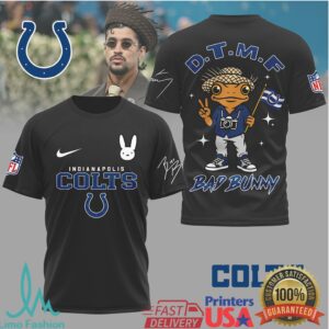 Indianapolis Colts Official NFL Bad Bunny 3D Shirt Indianapolis Colts Official NFL Bad Bunny 3D Shirt