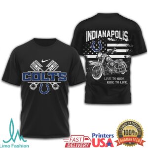 Indianapolis Colts Official NFL Biker 3D Shirt TD230