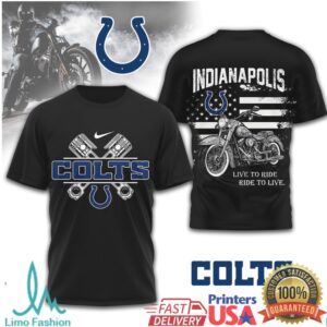 Indianapolis Colts Official NFL Biker 3D Shirt TD230