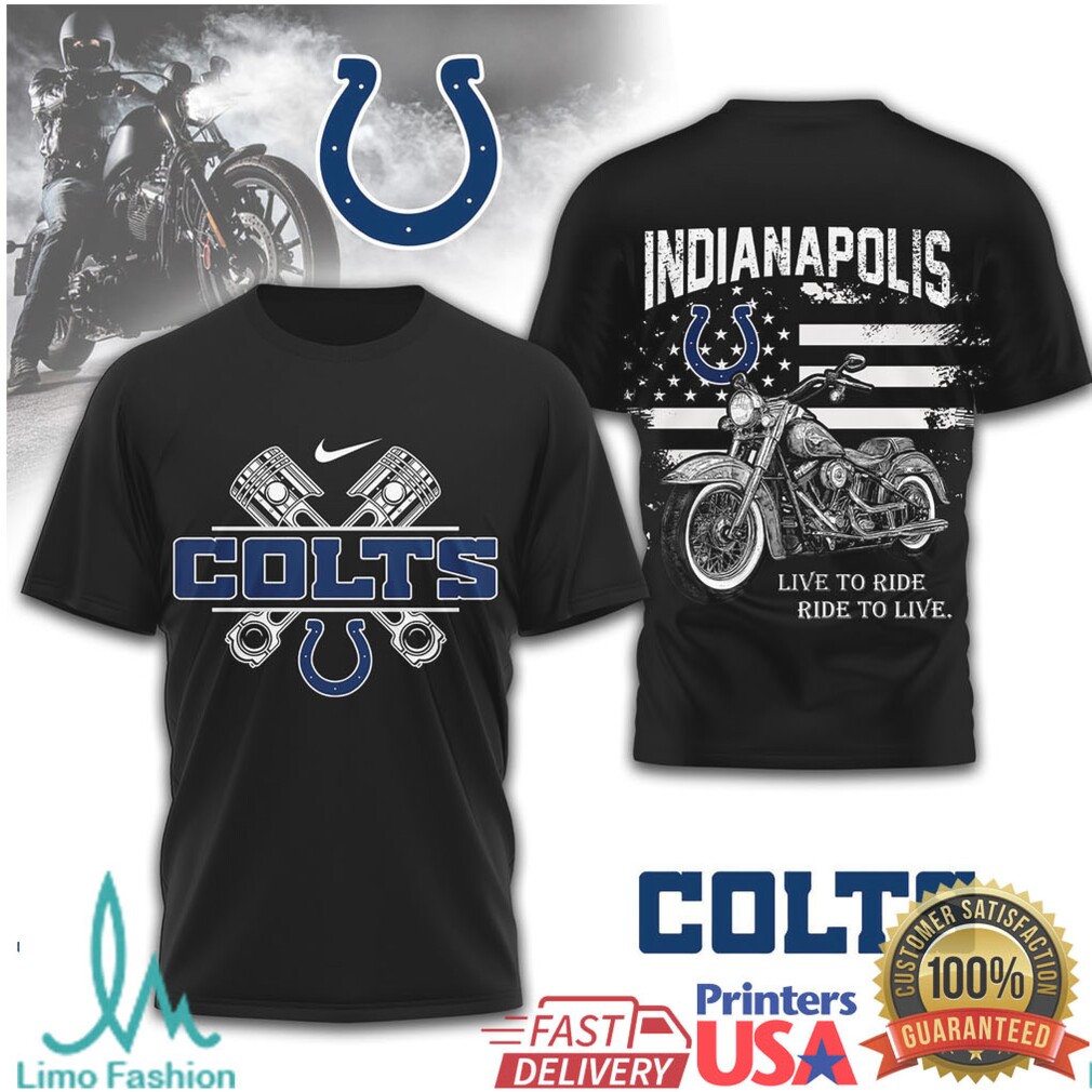 Indianapolis Colts Official NFL Biker 3D Shirt TD230 Indianapolis Colts Official NFL Biker 3D Shirt TD230