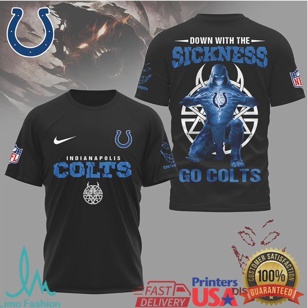 Indianapolis Colts Official NFL Disturbed Fan 3D Shirt Indianapolis Colts Official NFL Disturbed Fan 3D Shirt