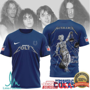 Indianapolis Colts Official NFL Metallica 3D Shirt Indianapolis Colts Official NFL Metallica 3D Shirt